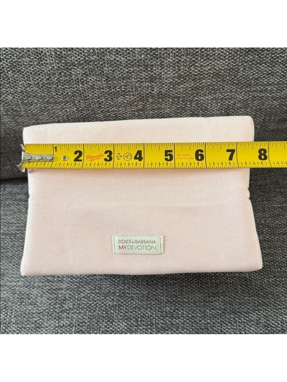 Dolce & Gabbana Makeup Bag Cosmetic Pouch Light Pink Medium New - Picture 17 of 17